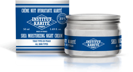 Nachtcrème INSTITUT KARITE PARIS Shea Night Cream All Skin Types Milk Cream 50 ml