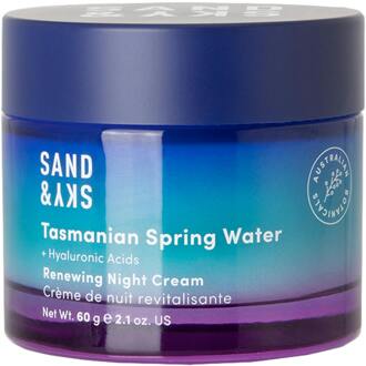 Nachtcrème Sand & Sky Tasmanian Spring Water Renewing Night Cream 60 g