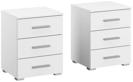 Nachtkastje Bart Alpine wit set van 2