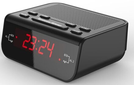 Nachtkastje Elektronische Wekker en Radio Ontvanger Draagbare FM/AM Radio Ontvanger met Digitale LED Display Ultieme Wakener