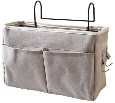 Nachtkastje Opknoping Organisator Opbergtas Multi-Pocket Houder Reizen Mama Bag Vilt Baby Luier Caddy Draagbare Nursery Tote Mand grijs