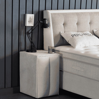 Nachtkastje Perlabedd - Dekbed-Discounter.nl Beige