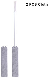 Nachtkastje Stof Borstel Lange Steel Mop Herbruikbare Microvezel Stofdoek Vegen Borstel STTA889 100cm Length adjusta