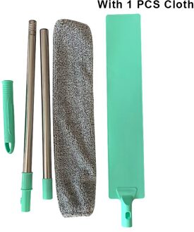Nachtkastje Stof Borstel Lange Steel Mop Herbruikbare Microvezel Stofdoek Vegen Borstel STTA889 125cm 1 stk Cloth