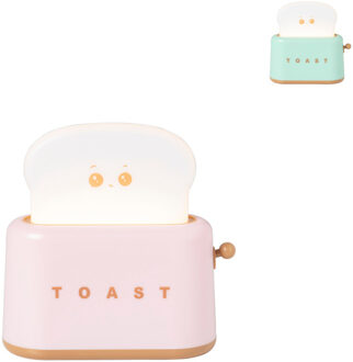 Nachtlampje broodrooster - wit/roze - diverse varianten