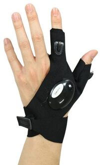 Nachtlampje Waterdichte Vissen Handschoenen Met Led Zaklamp Rescue Gereedschap Outdoor Gear Fietsen Praktische Duurzame Vingerloze Handschoenen wit