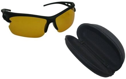 Nachtzicht bril zwart voor volwassenen incl brillenkoker
