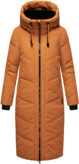 Nadaree dames winterjas – lang, warm & met capuchon Bruin - XS