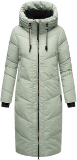 Nadaree dames winterjas – lang, warm & met capuchon - maat Groen