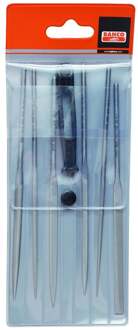 Nadelfeilenset 6-delig 140 mm in kunststof tas Bahco 2-470-14-4-0