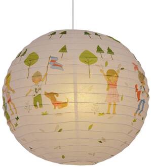 Näve Hanglamp 4117061 met vrolijk motief wit, kleurrijk
