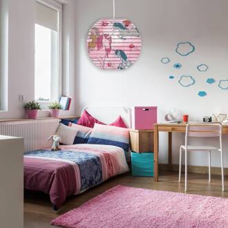 Näve Hanglamp 4120606 met motief eenhoorn bont