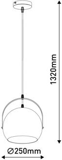 Näve Hanglamp Colorado met ronde kap, pink roze, wit