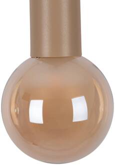 Näve Hanglamp Donika, 3-lamps, glas, bruin, amber, G9 amber, bruin