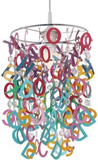Näve Hanglamp Letterly met pendelende letters multicolour