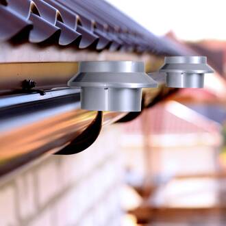 Näve LED decoratie-solar-dakgootlamp Mistra 6per set grijs