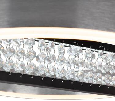 Näve LED hanglamp Yvaris, zilver, CCT, afstandsbediening