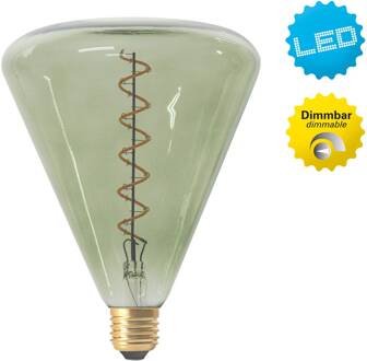 Näve LED lamp Dilly E27 4W 2200K dimbaar, groen getint groen transparant