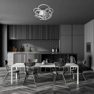 Näve LED plafondlamp Rizado, step-dim, nikkel satijn gesatineerd nikkel