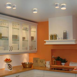 Näve LED plafondspot Trimes, Ø 11,5 cm, wit, CCT, dimbaar