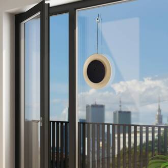 Näve LED tafellamp Solan, zwart/beige, zonne-energie, IP54