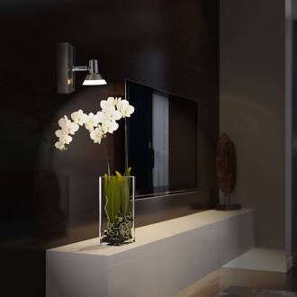 Näve LED wandlamp Jericho 1-lamp chroom, wit