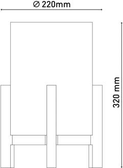 Näve Madita LED tafellamp, hoogte 32 cm, Natur natur, linnen-beige