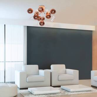 Näve Plafondlamp Explosion met koperkleurige bollen koper, transparant