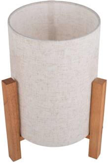 Näve Tafellamp 3193, hout, linnen textiel, hoogte 32cm licht hout, natuurlijk wit