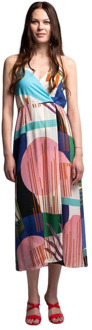 Naf Naf Lange jurk Art. Senr27 NAF NAF , Multicolor , Dames - XS