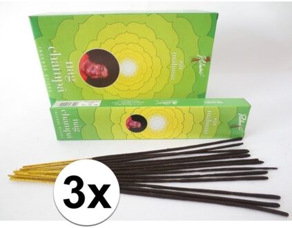 Nag champa Satya Nag Champa wierook stokjes - 60x - Meditatie - 15 gram - geurstokjes - Zoete geur