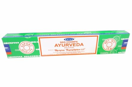 Nag champa Satya Nag Champa wierook stokjes - Ayurveda - 20x - 15 gram Lime