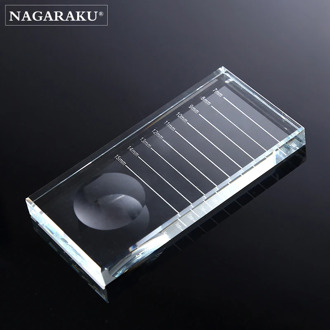 NAGARAKU Eyelashes Glue Holder Makeup Adhesive Glue Pallet Lash Extension Glue Holder Transparent Arrival Rectangular Crystal