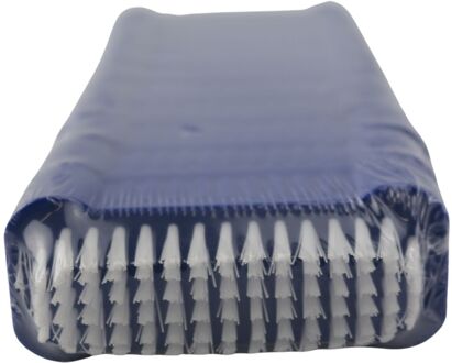 Nagelborstel kunststof blauw pak a 10st