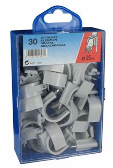 Nagelklemmen 25 Mm Grijs 30 Stuks