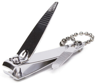 Nagelknipper - met vijl - metaal - aan ketting - 5 cm