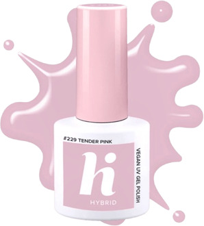 Nagellak Hi Hybrid #229 Hybrid UV Gel Polish Tender Pink 5 ml