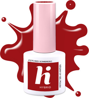 Nagellak Hi Hybrid #275 Hybrid UV Gel Polish Red Sombrero 5 ml