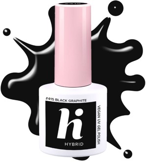 Nagellak Hi Hybrid #415 Hybrid UV Gel Polish Black Graphite 5 ml
