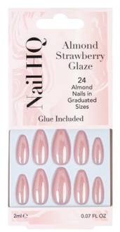 Nagellak Nail HQ Almond Strawberry Glaze Nails 24 st