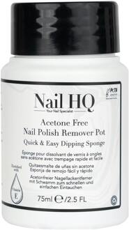 Nagellakremover Nail HQ Acetone Free Nail Polish Remover Sponge 75 ml