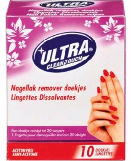 Nagellakremoverdoekjes 10 stuks