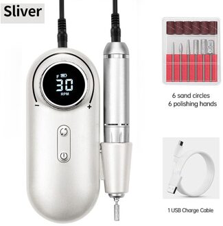 Nagels Boor Machine Draagbare Frees Voor Nail Polijsten 30000 Rpm Professionele Nagels Sander Boor Voor Nail Art Salon 35000RPM SR-B