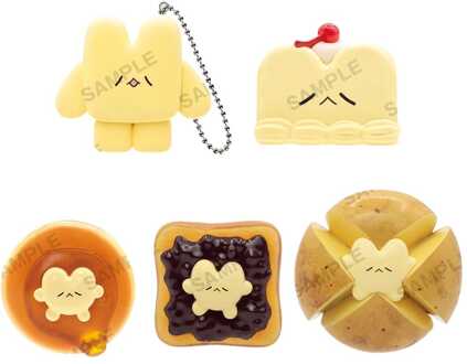 Nagomiyanosekai Keyholder Rubber Charms Butter no Tsumi-chan 4 cm Blind Box Assortment (6)