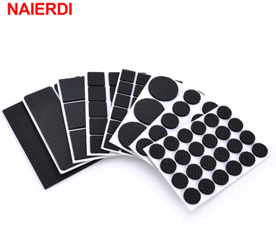 NAIERDI 1-24PCS Self Adhesive Furniture Leg Feet Rug Felt Pads Anti Slip Mat Bumper Damper For Chair Table Protector Hardware