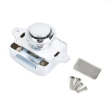 Naierdi 10Pcs Camper Auto Push Lock Diameter Rv Caravan Boot Motor Thuis Kabinet Lade Klink Knop Sloten Meubels Hardware groot chroom