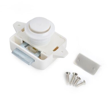 Naierdi 10Pcs Camper Auto Push Lock Diameter Rv Caravan Boot Motor Thuis Kabinet Lade Klink Knop Sloten Meubels Hardware groot wit