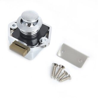 Naierdi 10Pcs Camper Auto Push Lock Diameter Rv Caravan Boot Motor Thuis Kabinet Lade Klink Knop Sloten Meubels Hardware klein chroom