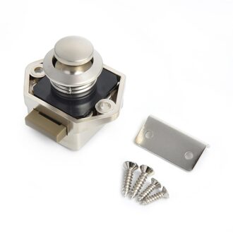 Naierdi 10Pcs Camper Auto Push Lock Diameter Rv Caravan Boot Motor Thuis Kabinet Lade Klink Knop Sloten Meubels Hardware klein Pearl Nikel