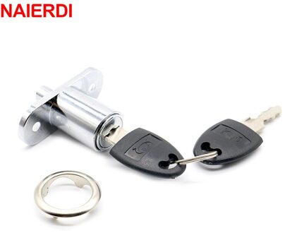 Naierdi Lade Push Lock Schuifdeur Showcase Kast Kabinet Sloten Window Security Chain Meubelbeslag Met 2 Sleutels